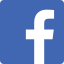 Logo of Facebook with Dark Blue Background